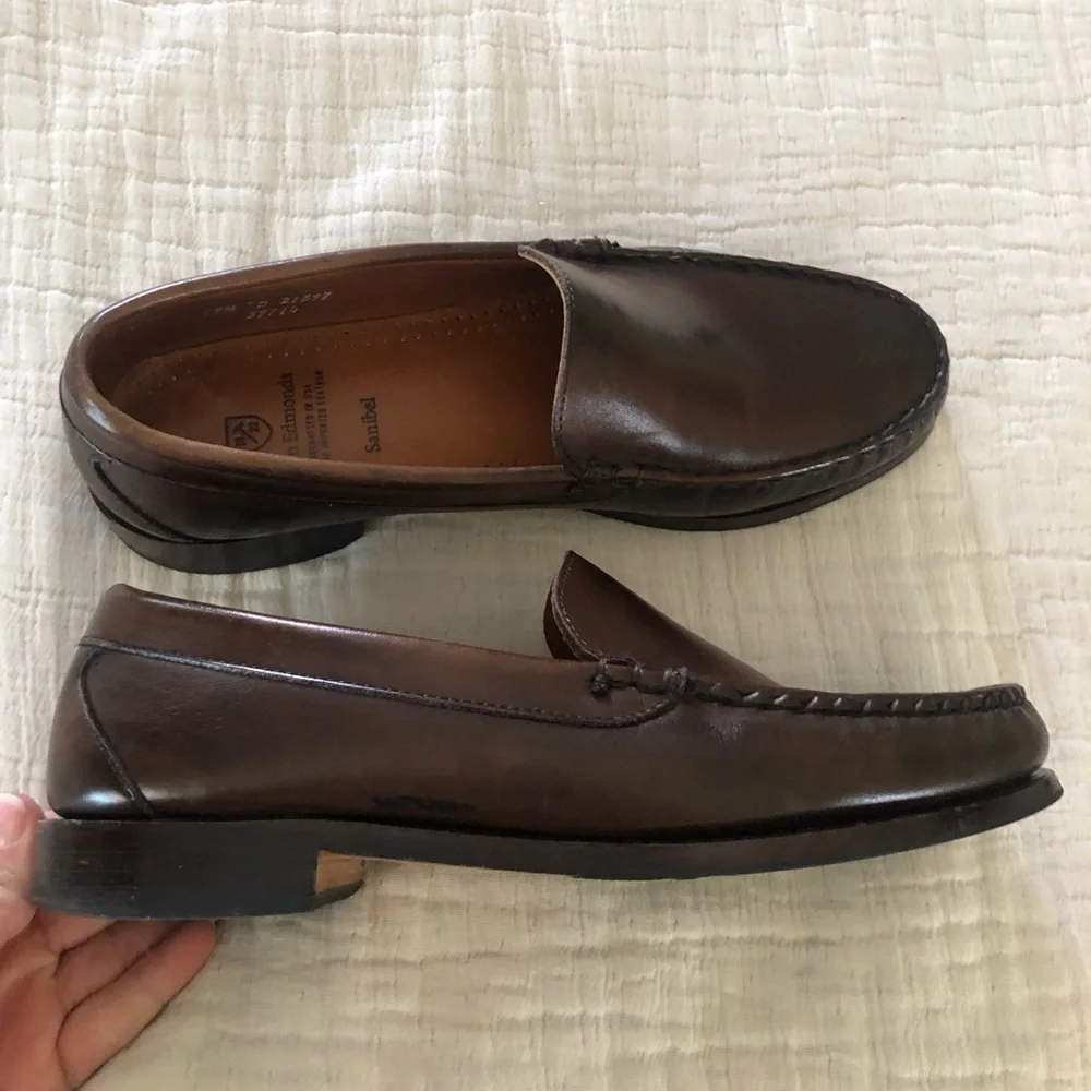 Allen Edmonds Brown Leather Slip-On Loafers